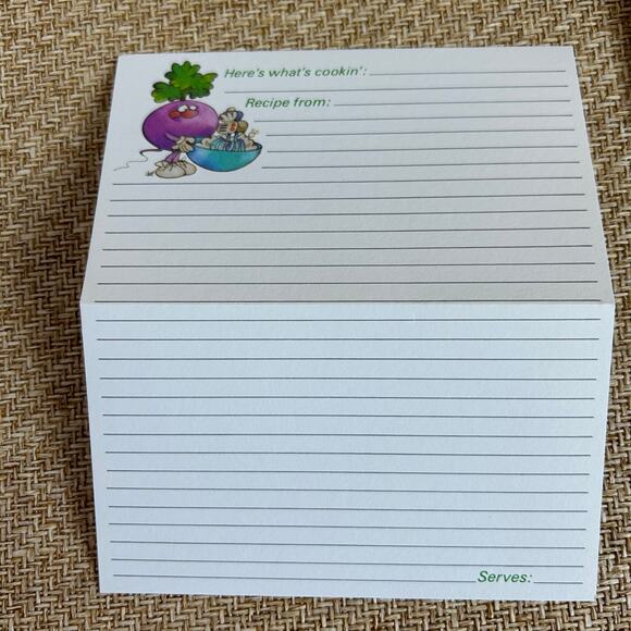 Vintage 1982 Current Kitchen Comics Double Recipe Cards Complete Set Humor - Picture 6 of 13